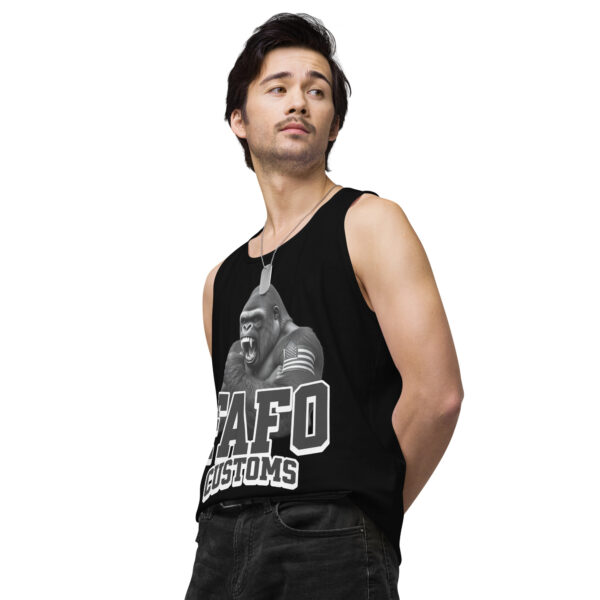 Men’s FAFO Blk tank top - Image 4