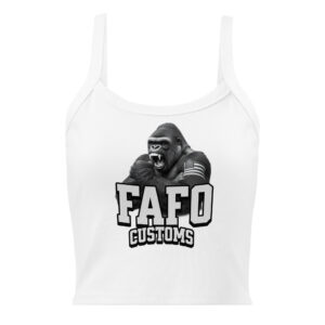 FAFO Women’s micro-rib tank top